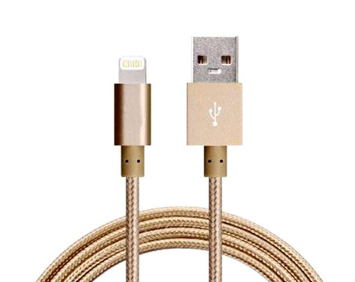 Astrotek Astrotek 1m USB Lightning Data Sync Charger Gold Color Cable for iPhone X 9 8 7S 7 Plus 6S 6 Plus 5 5S iPad Air Mini