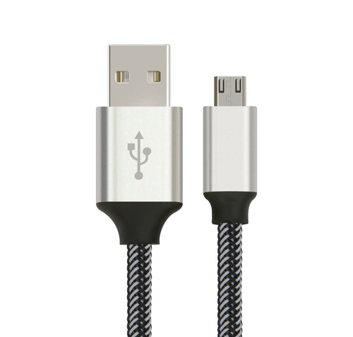 Astrotek Astrotek 1m Micro USB Data Sync Charger Cable Cord Silver White Color for Samsung HTC Motorola Nokia Kndle Android P
