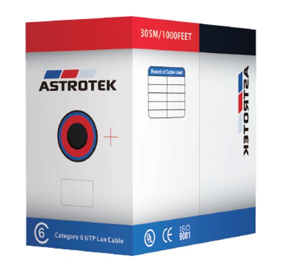 Astrotek Astrotek CAT6 UTP Cable 305m Roll - Orange Full 0.55mm Copper Solid Wire Ethernet LAN Network 23AWG 0.55cu 2x4p LSZH