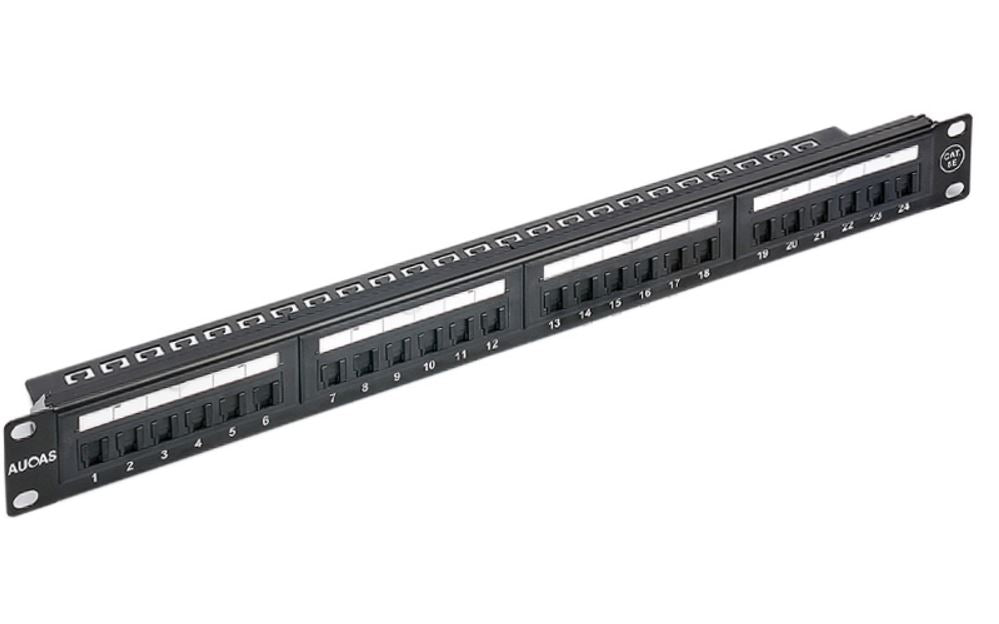 Astrotek Astrotek 24 Ports UTP Patch Panel CAT6 RJ45 for 19" 1RU Rack Mount Data Network Cabinet Server PCB Type 110/Krone 3U