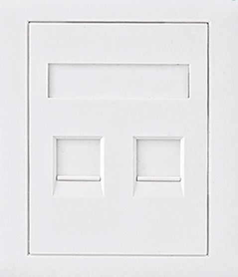 Astrotek Astrotek CAT5e RJ45 Network Wall Face Plate 86x86mm 2 Port Socket Kit