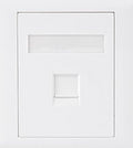 Astrotek Astrotek CAT6 RJ45 Network Wall Face Plate Outlets 86x86mm 1 Port Socket Kit