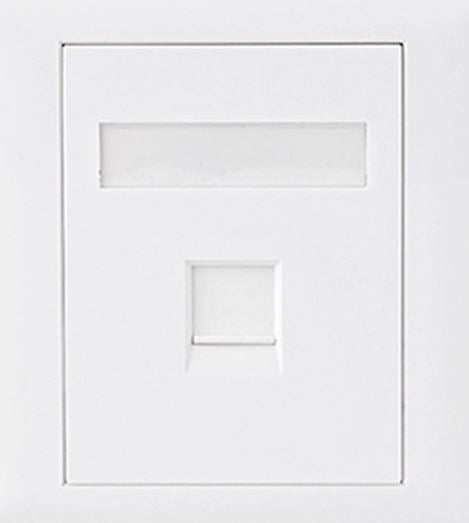 Astrotek Astrotek CAT6 RJ45 Network Wall Face Plate Outlets 86x86mm 1 Port Socket Kit