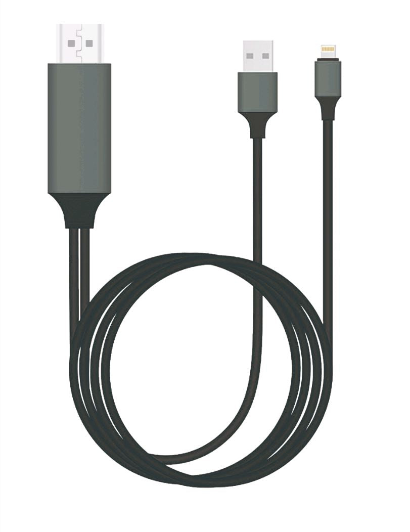 8ware 8Ware HDMI to Lightning 2m Cable for iPhone  iPad Plug  Play lightning device to HD TV or Monitor Retail Packaging