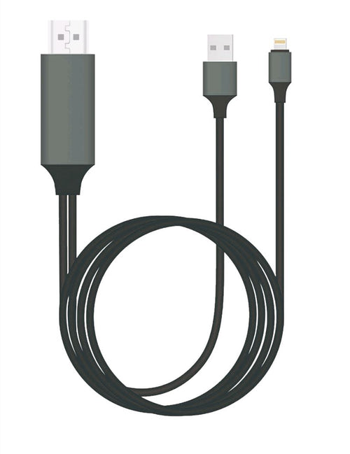 8ware 8Ware HDMI to Lightning 2m Cable for iPhone  iPad Plug  Play lightning device to HD TV or Monitor Retail Packaging