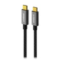 mbeat® Tough Link 1.8m USB 3.2 Gen2 USB-C Cable - Space Grey transfer at speeds up to 10Gbps Video Resolution: Maximum 4K/60Hz