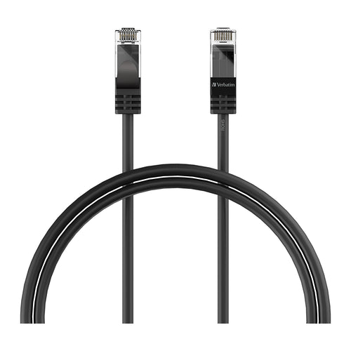 Verbatim (LS)Verbatim CAT6 Premium Fast Ethernet 1m - Black, 1000 Mbps, 250 Mhz Bandwidth, 100BBASE-T, Oxygen-FREE Gold Plate