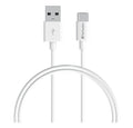 Verbatim Charge  Sync USB-C Cable 1 Meter - White USB C to USB A. Durable Design. Fast Charge  QC 2.0 and 3.0.