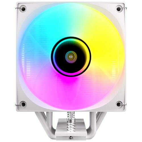 Antec F600 ARGB - White, CPU Air Cooler, 6 Copper Heat Pipes, 120mm ARGB PWM Fan, 220W TDP, Intel LGA1851/1700, AMD AM5/AM4, 1-Yr Wty