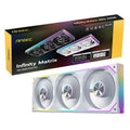 Antec IM 360 ARGB White, 360mm Triple PWM Fan Kit, ARGB, 800-1800RPM, 134.43CFM, 1.48mmAq Air Pressure, Hydraulic Bearing, 2Y Warranty