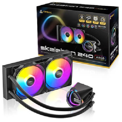 Antec Antec Skeleton 240 ARGB, All-in-One Liquid Cooler, 240mm, PWM ARGB fans, 2000RPM, 72.29CFM, Intel/AMD support, ≤32dB, a