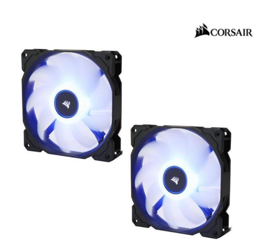 Corsair Corsair Air Flow 140mm Fan Low Noise Edition / Blue LED 3 PIN - Hydraulic Bearing, 1.43mm H2O. Superior cooling perfo