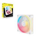 Corsair Corsair iCUE LINK LX120‑R RGB 120 mm PWM Reverse Fan Expansion Single Pack – White: 66.7 CFM, 2400 RPM, 37.7 dBA, 0.4