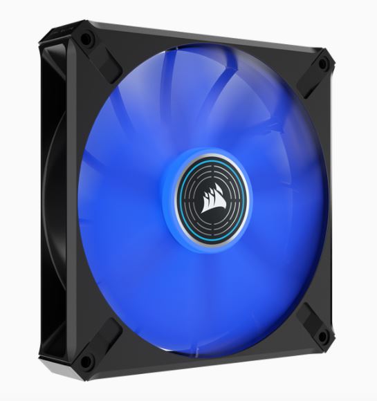 Corsair Corsair ML ELITE Series, ML140 LED ELITE, 140mm Magnetic Levitation Blue LED Fan with AirGuide, Single Pack(LS)