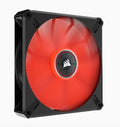 Corsair Corsair ML ELITE Series, ML140 LED ELITE, 140mm Magnetic Levitation Red LED Fan with AirGuide, Single Pack(LS)