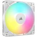 Corsair Corsair RS120 ARGB 120mm PWM Fan - Single Pack - White: 72.8 CFM, 2100 RPM, 36 dBA, 0.4A, RGB lighting, Static Pressu
