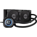 Corsair Corsair NAUTILUS 240 RS LCD Liquid CPU Cooler - Black, 240mm rad, LCD pump, 2x PWM fans, 2100 RPM, AM5/LGA1851, coppe