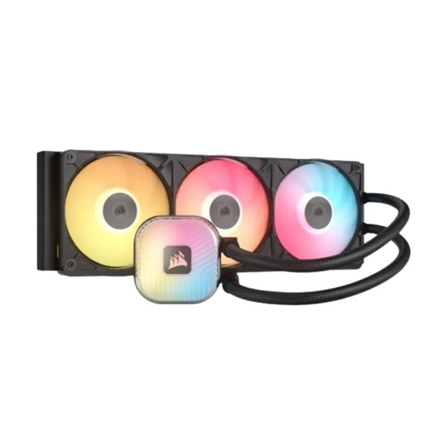 CORSAIR iCUE LINK TITAN II 360 RX RGB - Black, 360mm AIO, FlowDrive Gen 2, RX II Fan, RGB, Copper Coldplate, AM5/AM4, LGA1851/1700