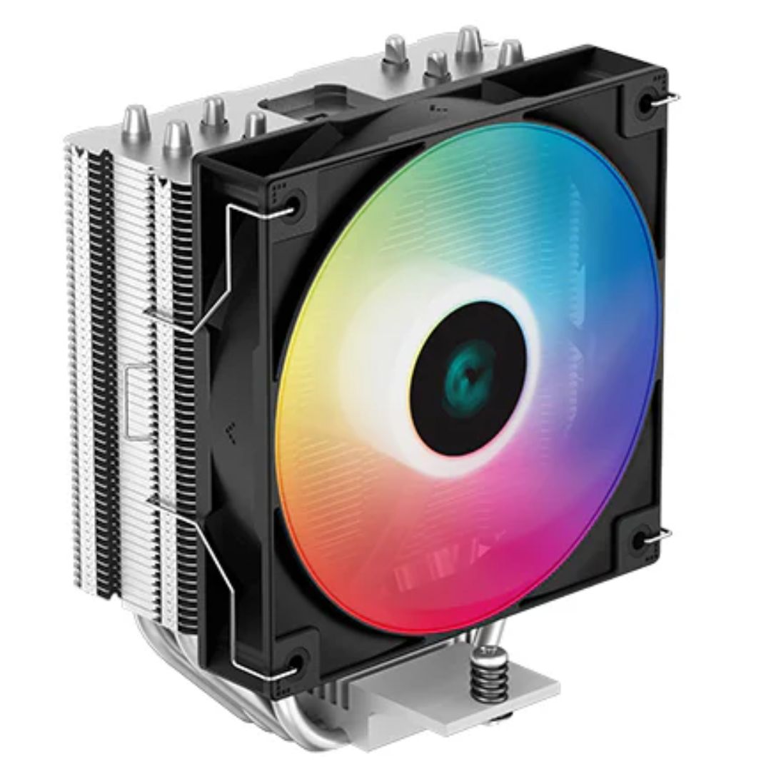 DEEPCOOL DeepCool AG400 LED CPU Cooler 4 Heat Pipes, 6 Colour LED, 120mm PWM Fan, Intel LGA1851/1700/1200/115X AMD AM5/AM4