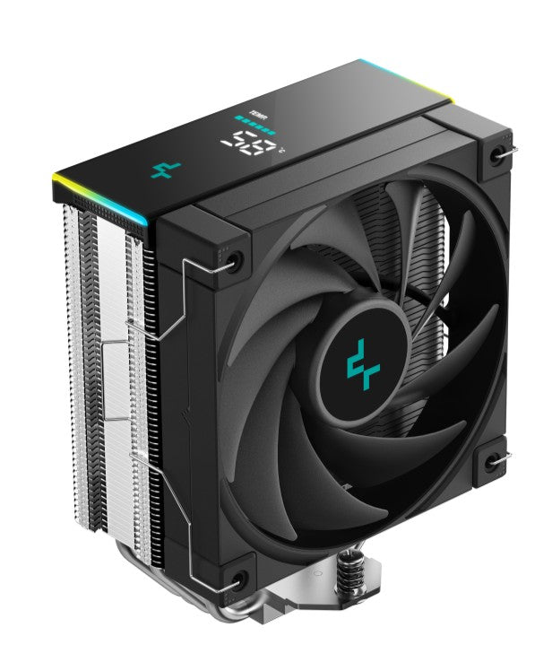 DEEPCOOL DeepCool AK400 Digital SE CPU Cooler, Status Display, ARGB LED Strips, 4x Heat Pipe Intel LGA1851/1700/1200/1151/115