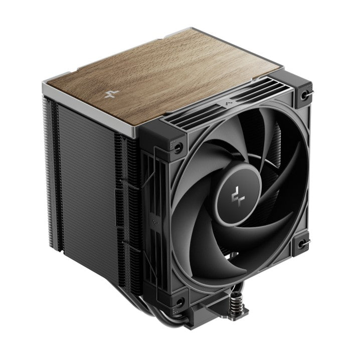 DEEPCOOL DeepCool AK500 G2 Wood Grain Top Cover CPU Cooler, 5 Heat Pipes, 4-pin PWM, Intel LGA1851/1700/1200/115x, AMD AM5/AM