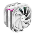 DEEPCOOL DeepCool AS500 PLUS White CPU Cooler Single Tower, Five Heat Pipe Design High Fin Density, Double PWM Fans, Slim Pro