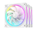 DEEPCOOL DeepCool FL12 3IN1 WH (3-Pack) 120mm Unique ARGB Fans, Low Noise, 4-pin PWM, Fluid Dynamic Bearing, Addressable RGB 