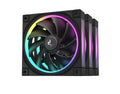 DEEPCOOL DeepCool FL12 3IN1 (3-Pack) 120mm Unique ARGB Fans, Low Noise, 4-pin PWM, Fluid Dynamic Bearing, Addressable RGB LED