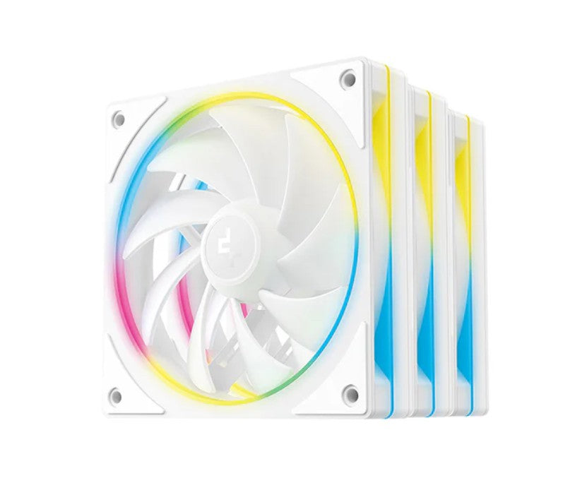 DEEPCOOL DeepCool FL12 SE WH 3 Pack 120mm Performance ARGB Fans , Hydro Bearing 120×120×25 mm(L×W×H)