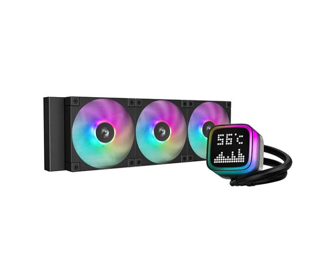 DEEPCOOL DeepCool LP360 Matrix Display Liquid Cooler, 360mm, High Performance FD12 ARGB PWM Fans IntelLGA1851/1700/1200/1151/