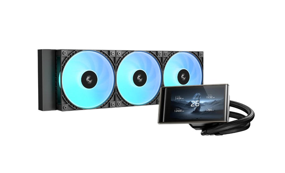 DeepCool LT360 VISION ARGB Liquid Coole 4.5 Ultrawide LCD Screen, Adjustable Viewing Angle, IntelLGA1851/1700/1200/1151/1150/1155 AMDAM5/AM4