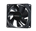 DEEPCOOL DeepCool 80mm Hydro Bearing Case Fan Molex 20dB 1800rpm 82g, High Quality Black Material, Low RPM