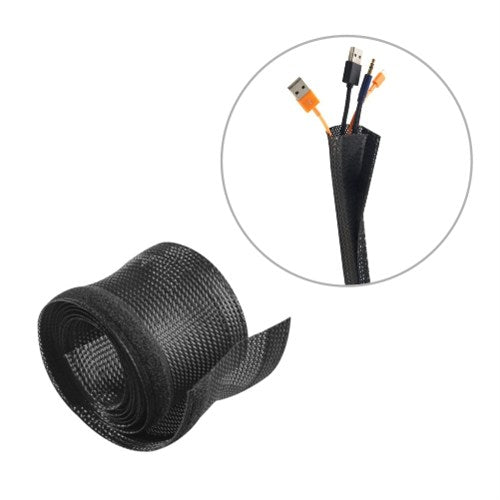 Brateck Brateck Flexible Cable Wrap Sleeve with Hook and Loop Fastener (135mm/5.3" Width) Material Polyester Dimensions 1000x