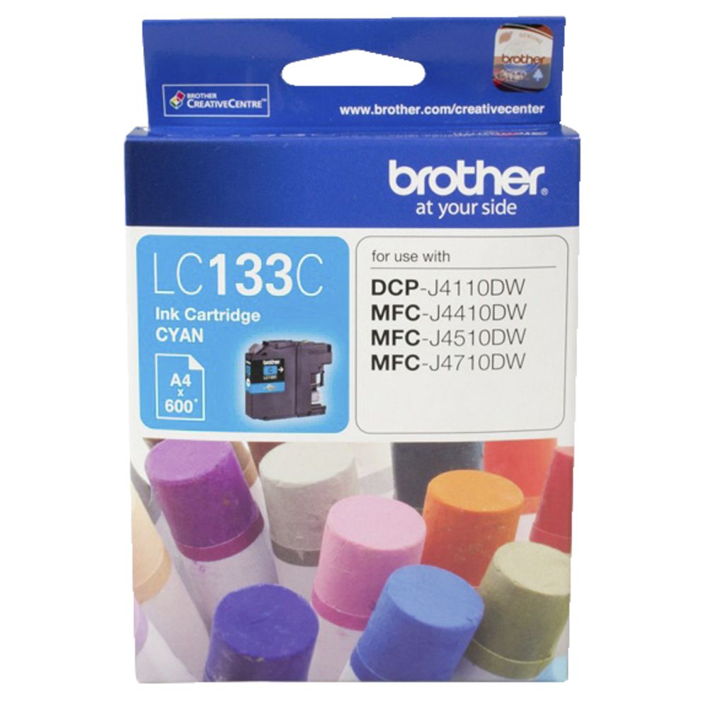 Brother Brother LC-133C Cyan Ink-600p-MFC-J6520DW/J6720DW/J6920DW and DCP-J4110DW/MFC-J4410DW/J4510DW etc.