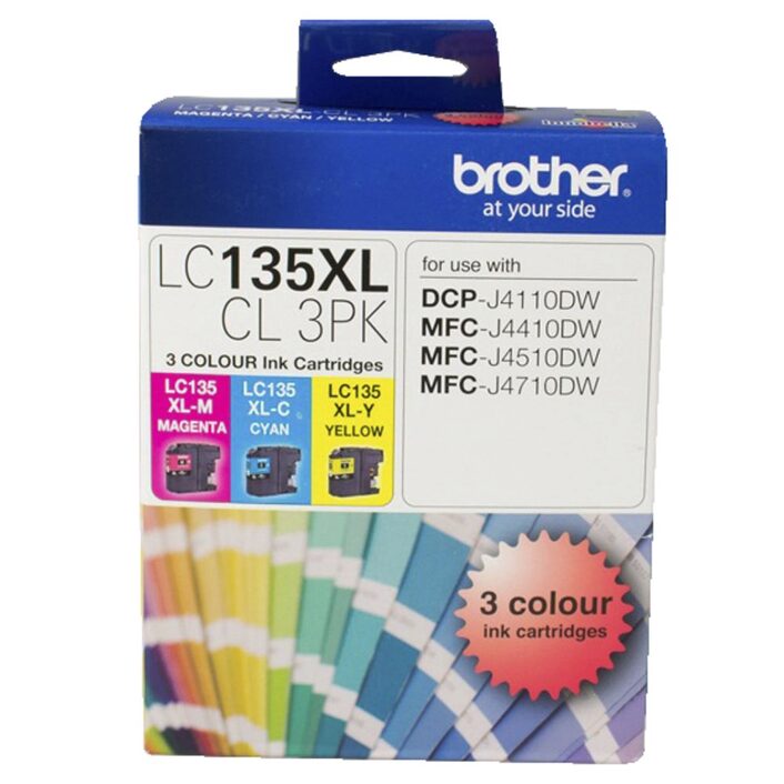 Brother Brother LC-135XL Colour Value Pack 1XCyan 1X Magenta 1X Yellow