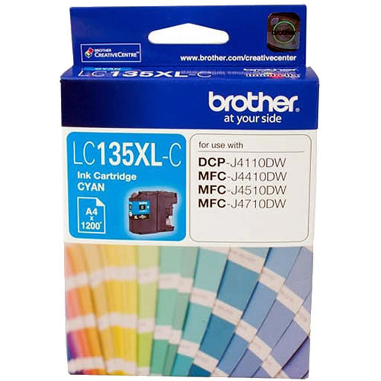 Brother Brother LC-135XLC Cyan Ink Cartridge- MFC-J6520DW/J6720DW/J6920DW and DCP-J4110DW/MFC-J4410DW/J4510DW/J4710DW - up to