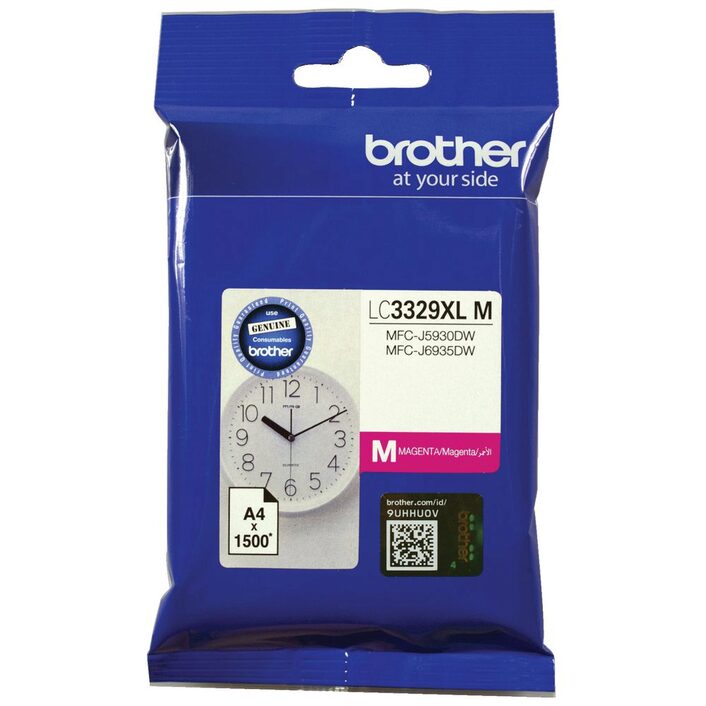 Brother Brother LC3329XLM  MAGENTA INK CARTRIDGE TO SUIT MFC-J5930DW/J6935DW - UP TO 1500 PAGES