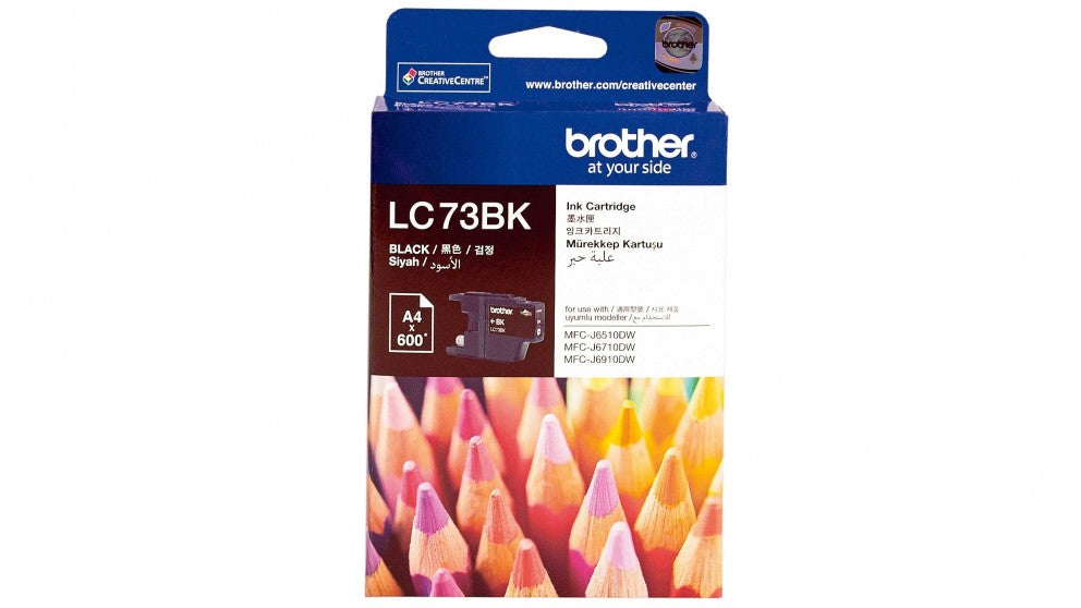 Brother Brother LC-73BK Black High Yield Ink Cartridge- DCP-J525W/J725DW/J925DW, MFC-J6510DW/J6710DW/J6910DW/J5910DW/J430W/J4