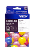 Brother Brother LC-77XLBK Black Super High Yield Ink Cartridge- MFC-J6510DW/J6710DW/J6910DW/J5910DW - up to 2400 pages