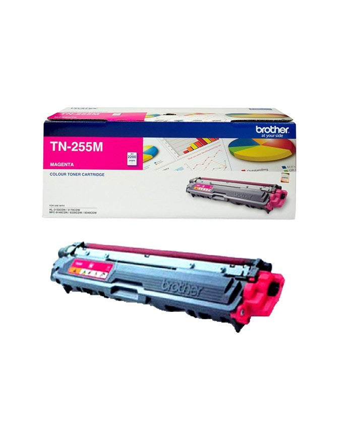 Brother Brother TN-255M - MAGENTA HIGH YIELD TONER CARTRIDGE TO SUIT HL-3150CDN/3170CDW/MFC-9140CDN/9330CDW/9335CDW/9340CDW /