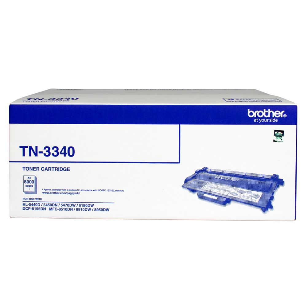 Brother Brother TN-3340 Mono Laser toner - High yield - HL-5440D/5450DN/5470DW/6180DW  MFC-8510DN/8910DW/8950DW  DCP-8155DN- 