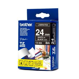 Brother Brother 24MM White On Black TZ