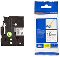 Brother Brother 18mm Black on White FlexibleTZE Tape