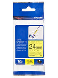 Brother Brother 24MM Black Yellow Tape Flexible TZE Tape