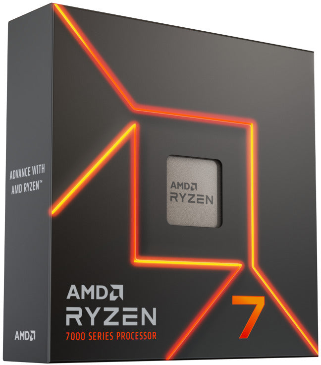 AMD AMD Ryzen 7 7700 8 Cores / 16 Threads, 65 watts, Max Freq 5.3Ghz, 40MB Cache, Wraith Prism Cooler  Radeon Graphics