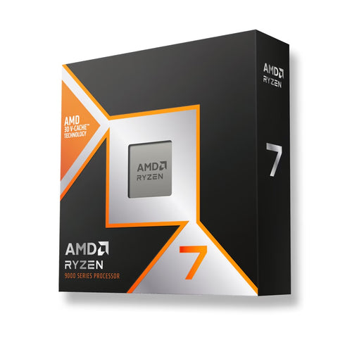 AMD AMD Ryzen 7 9800X3D: 8-core, 16-thread Zen 5 CPU, 5.2GHz boost, 96MB L3 cache, 120W TDP, DDR5, PCIe 5.0, Radeon Graphics,