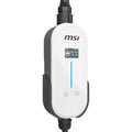 MSI Portable EV Charger White Ezgo 10A+15A+Home kit, Single Phase, 230V, 1PH, 2.3KW & 3.4KW, 5M Type 2 Charging gun, 1.8'LCD,  IP66, 1.5T, Bluetooth