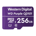 Western Digital WD Purple 256GB MicroSDXC Card 24/7 -25°C to 85°C Weather  Humidity Resistant for Surveillance IP Cameras mDVRs NVR Dash Cams Drones