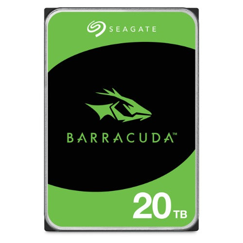 Seagate 20TB 3.5' Barracuda, SATA 6Gb/s, CMR, 7200RPM, 512MB Cache, 512e, HDD, 2 Years Warranty
