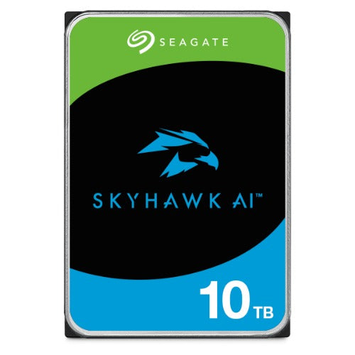 Seagate 10TB 3.5' SkyHawk Surveillance AI, 512E SATA3 6Gb/s 256MB Cache 24x7 HDD ST10000VE001  5 Years Warranty